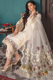 Chikankari cotton embroidered unstitched 3pc