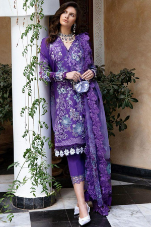 Chikankari lawn cotton formal unstitched 3pc