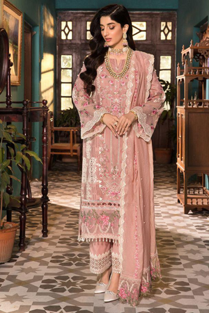 Cotton embroidered summer unstitched 3pc