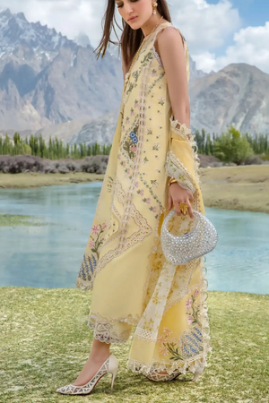Cotton embroidered summer unstitched 3pc