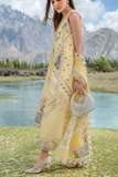 Cotton embroidered summer unstitched 3pc