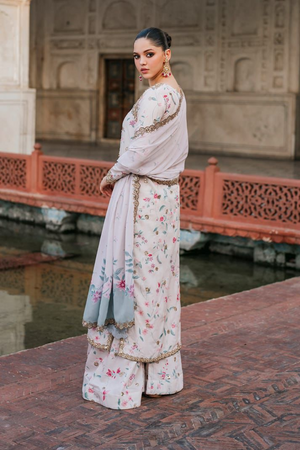 Lawn embroidered unstitched 3pc