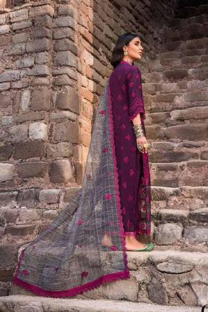 Embroidered cotton luxury unstitched 3pc