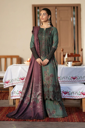 Lawn embroidered unstitched 3pc