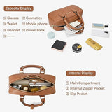 Bostanten  Vegan Leather Satchel Bag Handbags with Detachable Strap