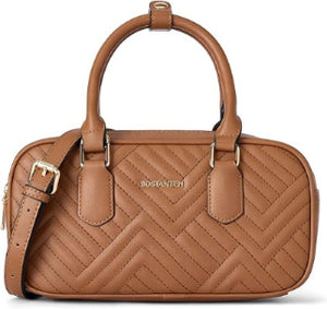 Bostanten  Vegan Leather Satchel Bag Handbags with Detachable Strap