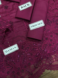 Embriodered cotton unstitched 3pc