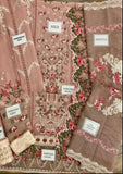 Cotton embroidered summer unstitched 3pc