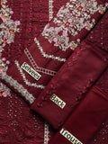 Cotton embroidered summer unstitched 3pc