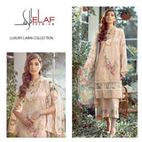 Chikankari embriodered lawn unstitched 3pc
